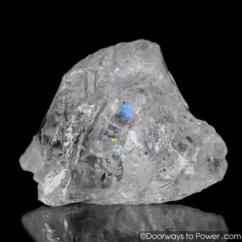 Satyaloka Azeztulite Record Keeper Crystal w/ Rainbows