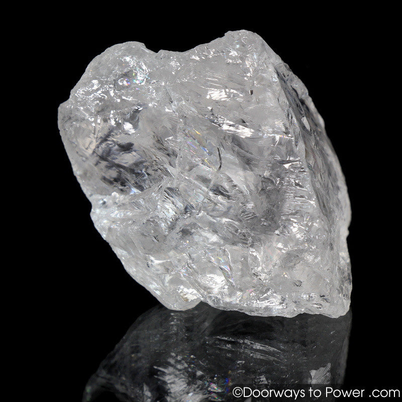 Satyaloka Azeztulite Record Keeper Crystal w/ Rainbows