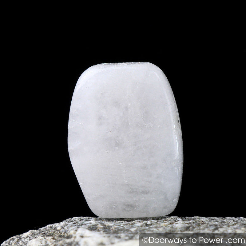 White Azeztulite Tumbled Stone Crystal Azozeo Polished