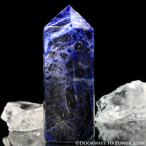 John of God Sodalite Generator Point Crystal