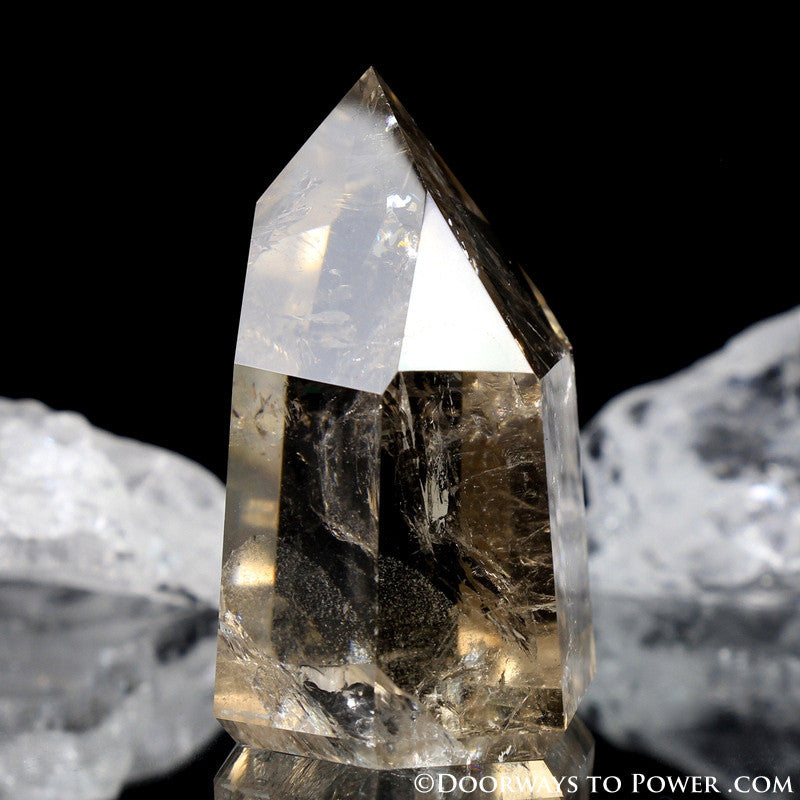 Beautiful John of God Citrine Abundance Crystal Point A ++++