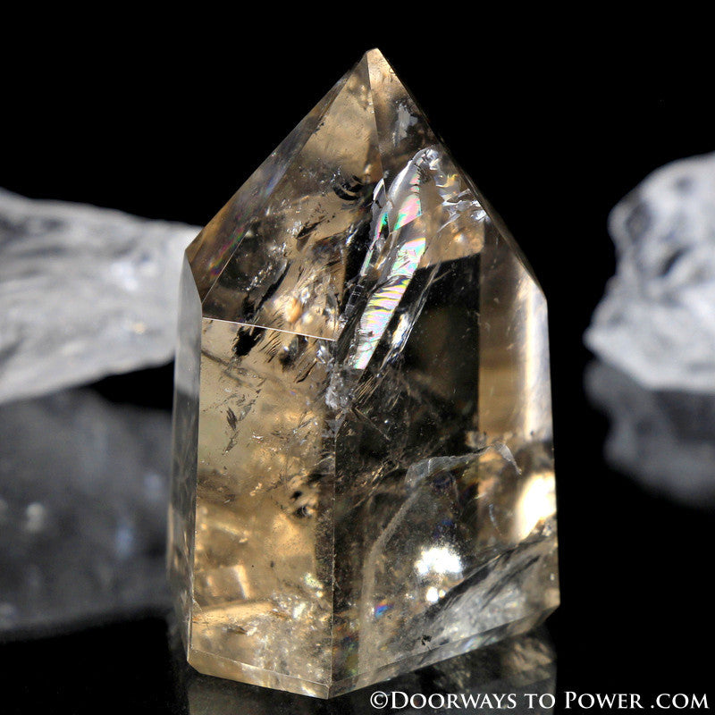 Beautiful John of God Citrine Abundance Crystal Point A ++++