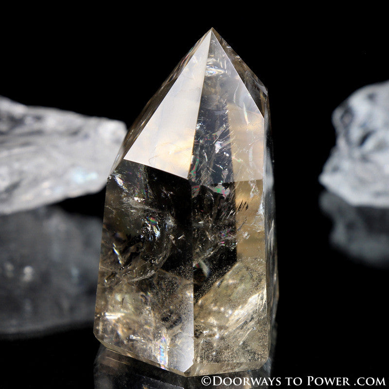 Beautiful John of God Citrine Abundance Crystal Point A ++++