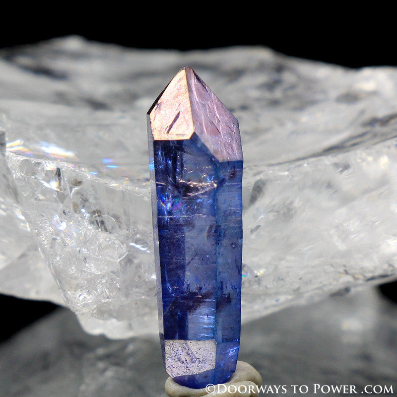 Tanzine Aura Himalayan Quartz Record Keeper Crystal - Rare