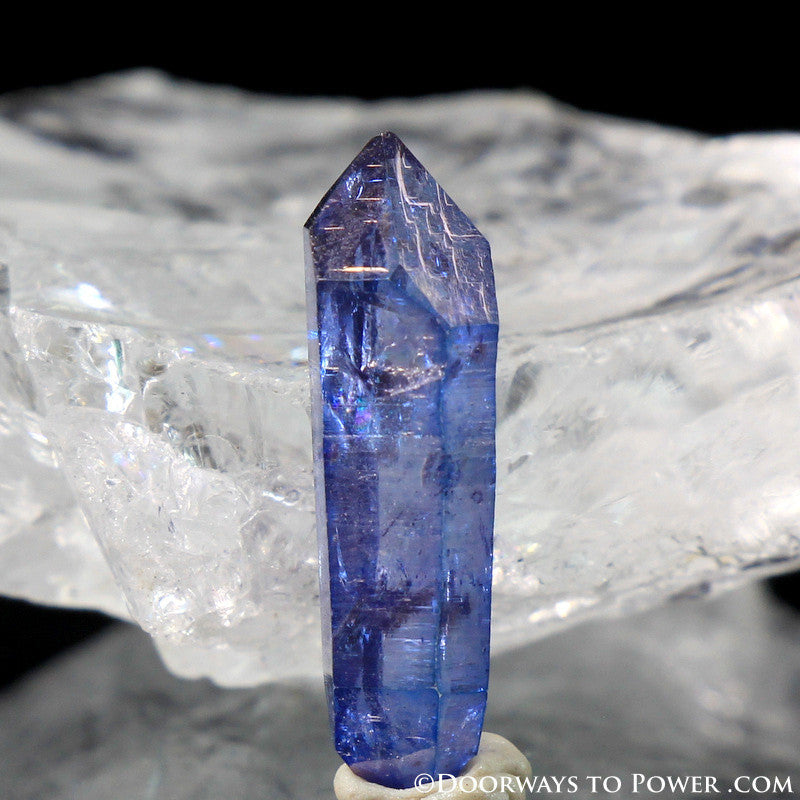 Tanzine Aura Himalayan Quartz Record Keeper Crystal - Rare