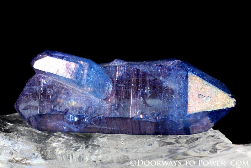 Tanzine Aura Himalayan Quartz Channeling Record Keeper Crystal - Rare