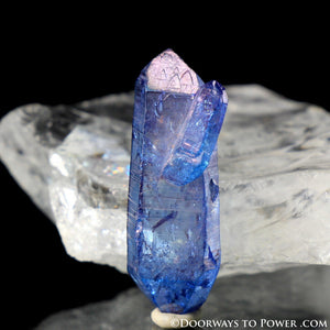 Tanzine Aura Himalayan Quartz Channeling Record Keeper Crystal - Rare
