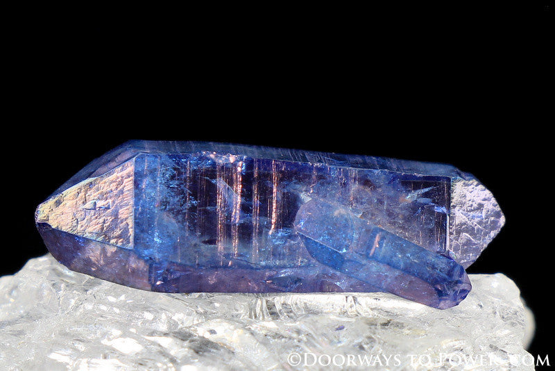 Tanzine Aura Himalayan Quartz Channeling Record Keeper Crystal - Rare