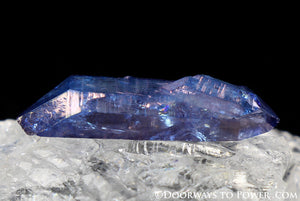 Tanzine Aura Himalayan Quartz Channeling Record Keeper Crystal - Rare