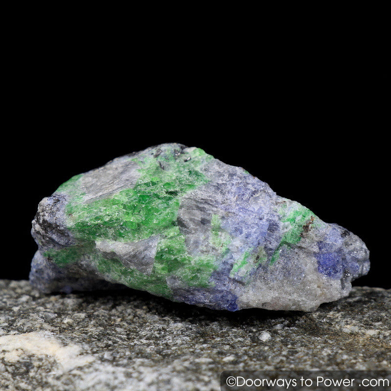 Tanzanite & Tsavorite Crystal Specimen Synergy 12 Stone
