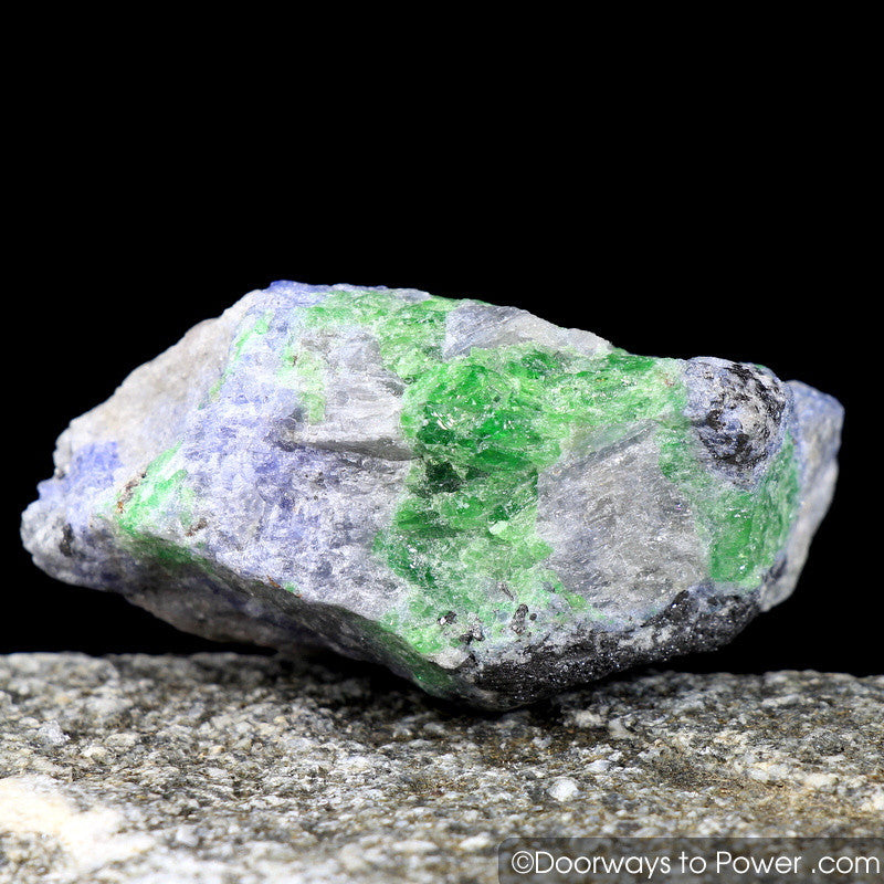 Tanzanite & Tsavorite Crystal Specimen Synergy 12 Stone