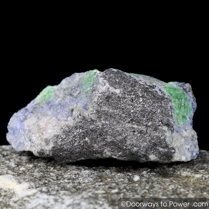 Tanzanite & Tsavorite Crystal Specimen Synergy 12 Stone
