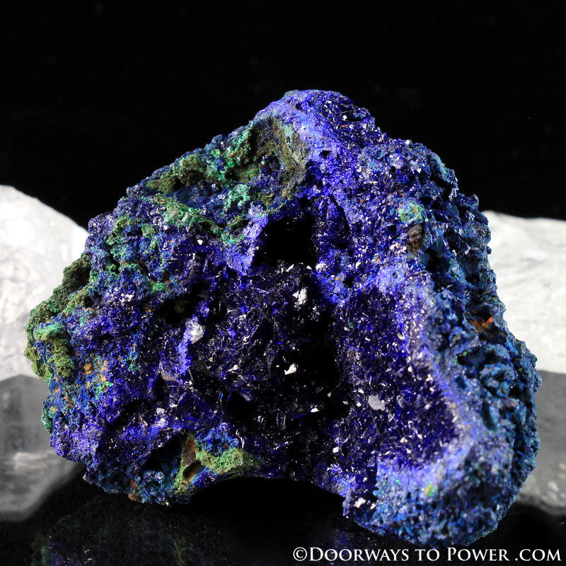 Royal Blue Azurite with Malachite Mineral Specimen A +++ Quality