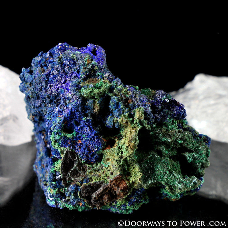 Royal Blue Azurite with Malachite Mineral Specimen A +++ Quality