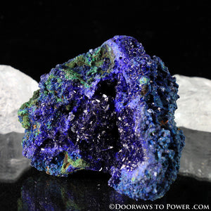 Royal Blue Azurite with Malachite Mineral Specimen A +++ Quality