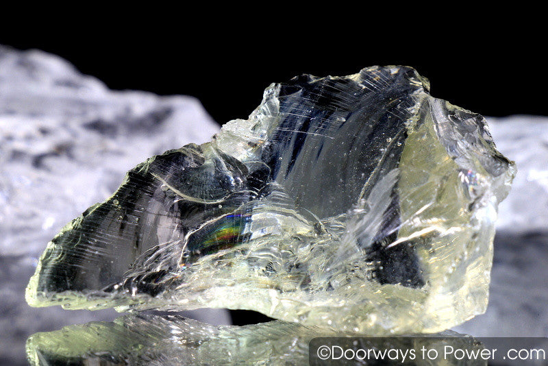 Elder Clear Monatomic Andara Crystal w/ Rainbows