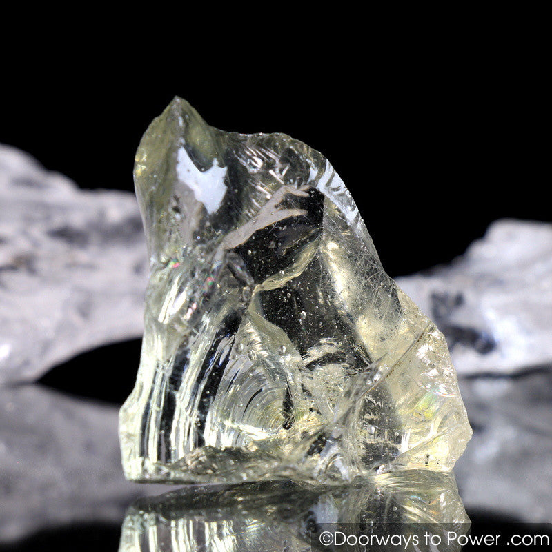 Elder Clear Monatomic Andara Crystal Tower w/ Rainbows