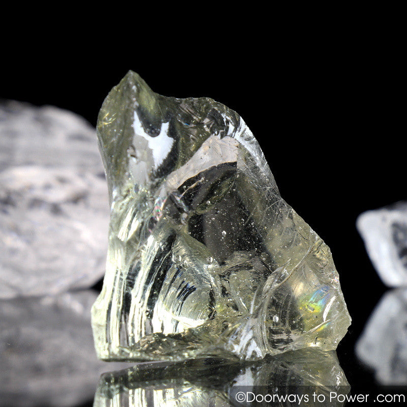 Elder Clear Monatomic Andara Crystal Tower w/ Rainbows