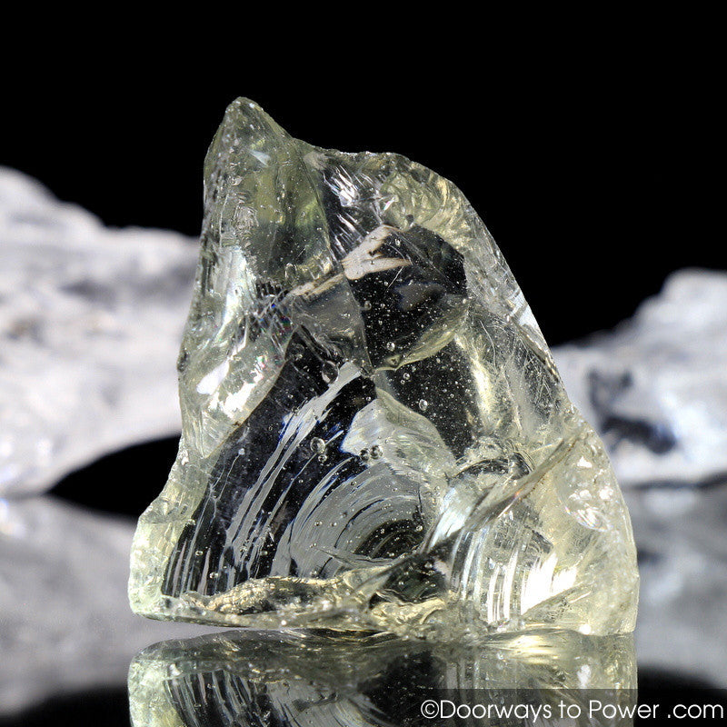 Elder Clear Monatomic Andara Crystal Tower w/ Rainbows