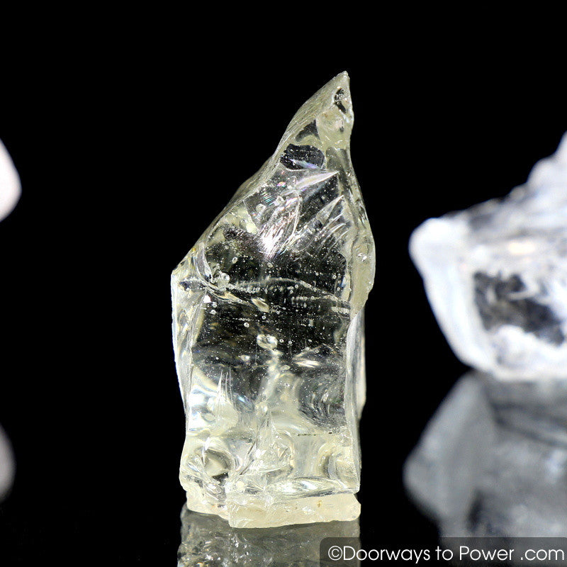 Elder Clear Monatomic Andara Crystal Point w/ Rainbows