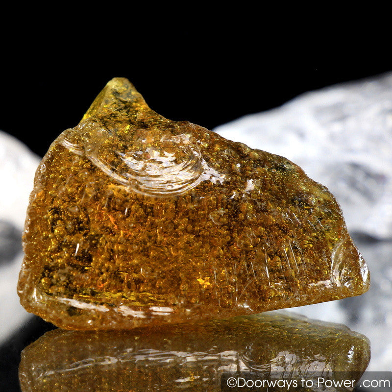 Lemurian Amber Sea Foam Andara Crystal