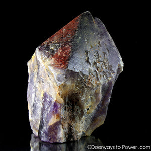 Auralite 23 Altar Stone Record Keeper Crystal w/ Red Tip