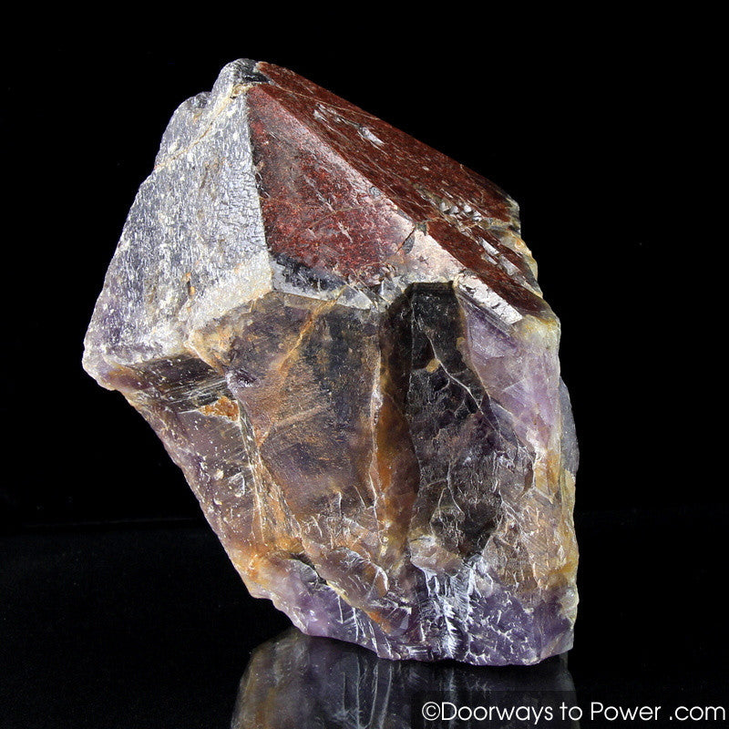Auralite 23 Altar Stone Record Keeper Crystal w/ Red Tip
