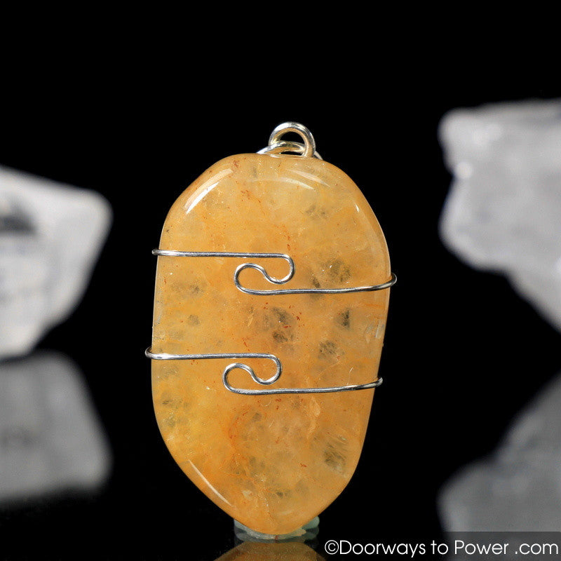 Himalaya Gold Azeztulite Pendant Azozeo Activated