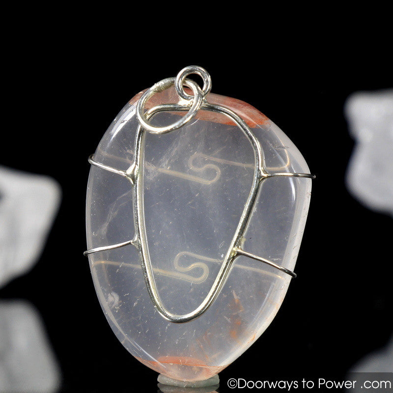 Pink Fire Azeztulite Pendant Azozeo Super Activated