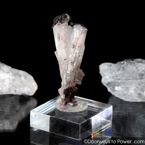 Hemimorphite on Twin Calcite Crystals A +++
