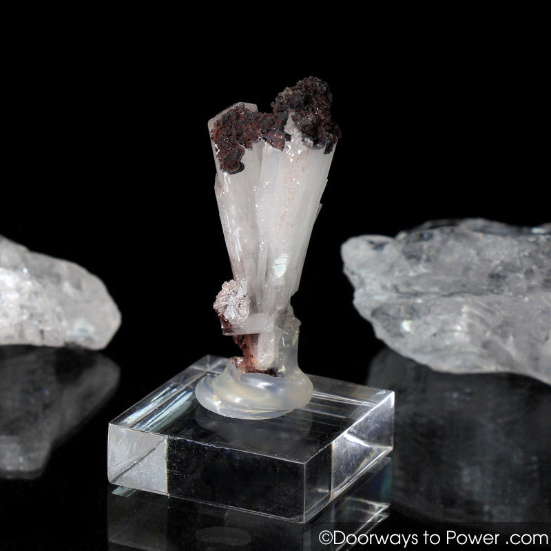 Hemimorphite on Twin Calcite Crystals A +++