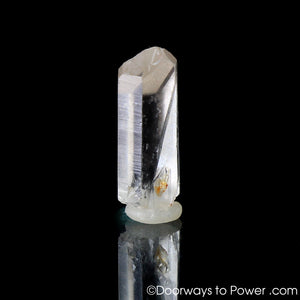 Satyaloka Clear Quartz Point with Record Keeper Time Link Crystal