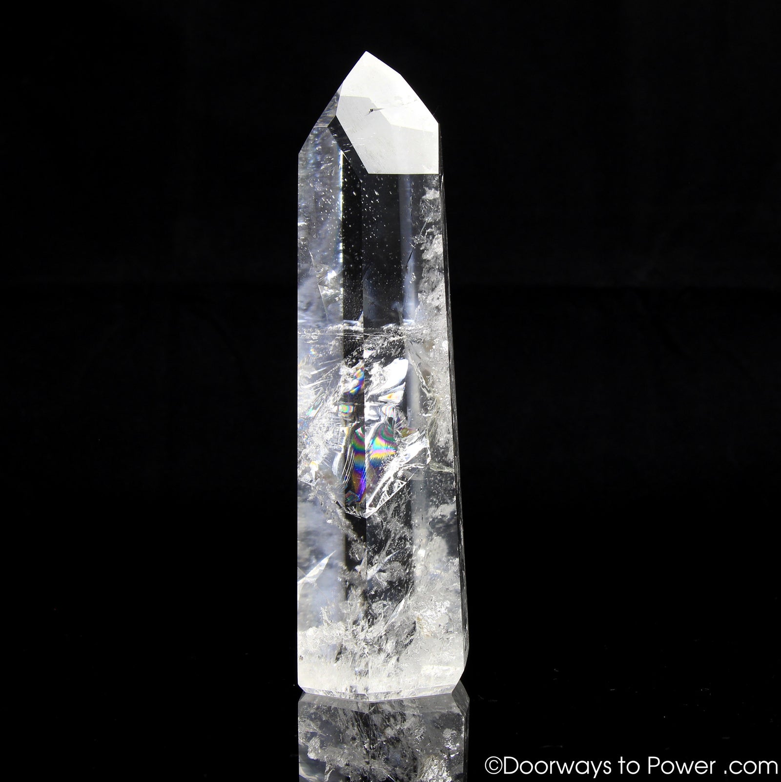 John of God Devic Temple Casa Crystal Point w/ Rainbows