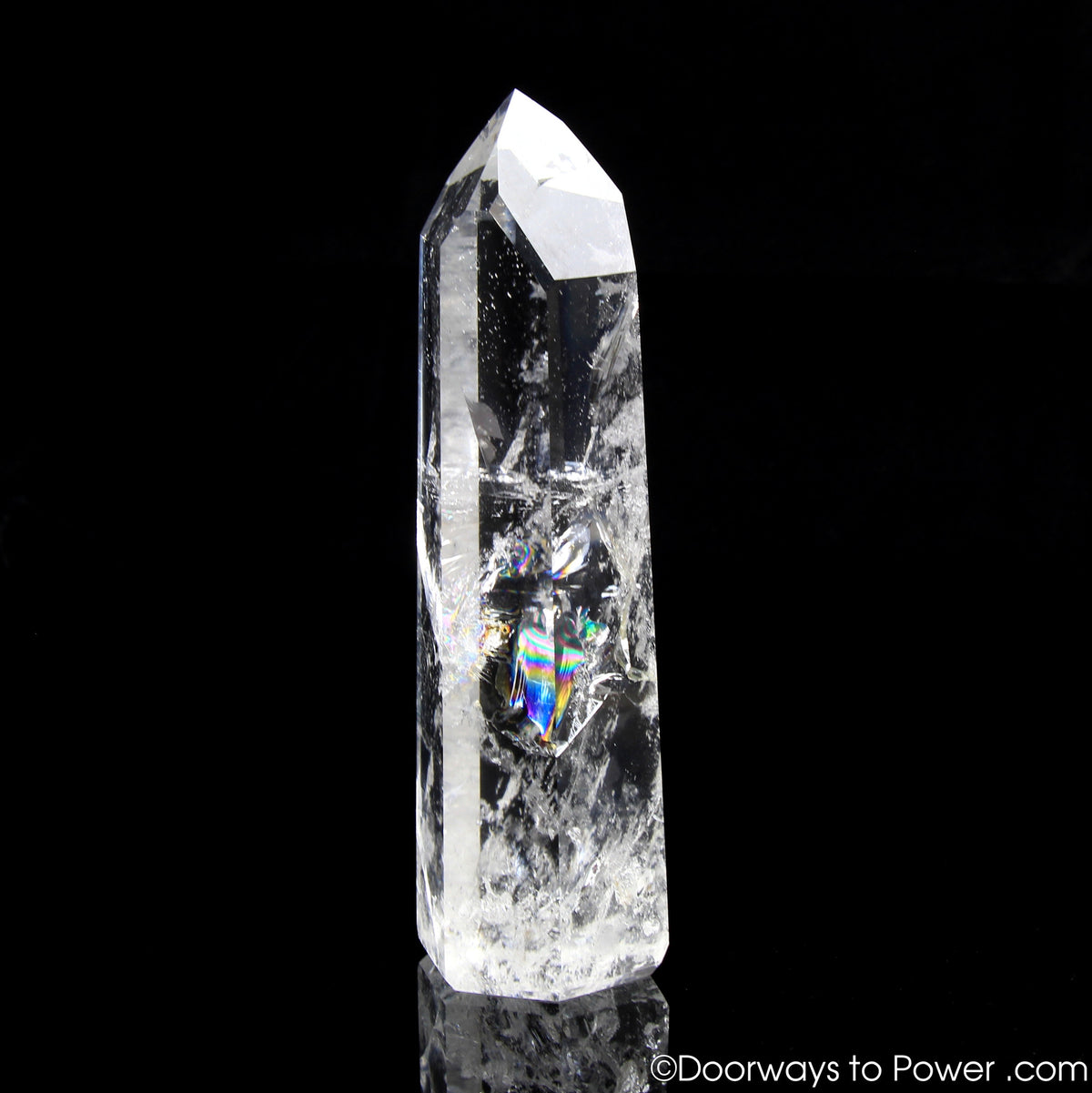 John of God Devic Temple Casa Crystal Point w/ Rainbows