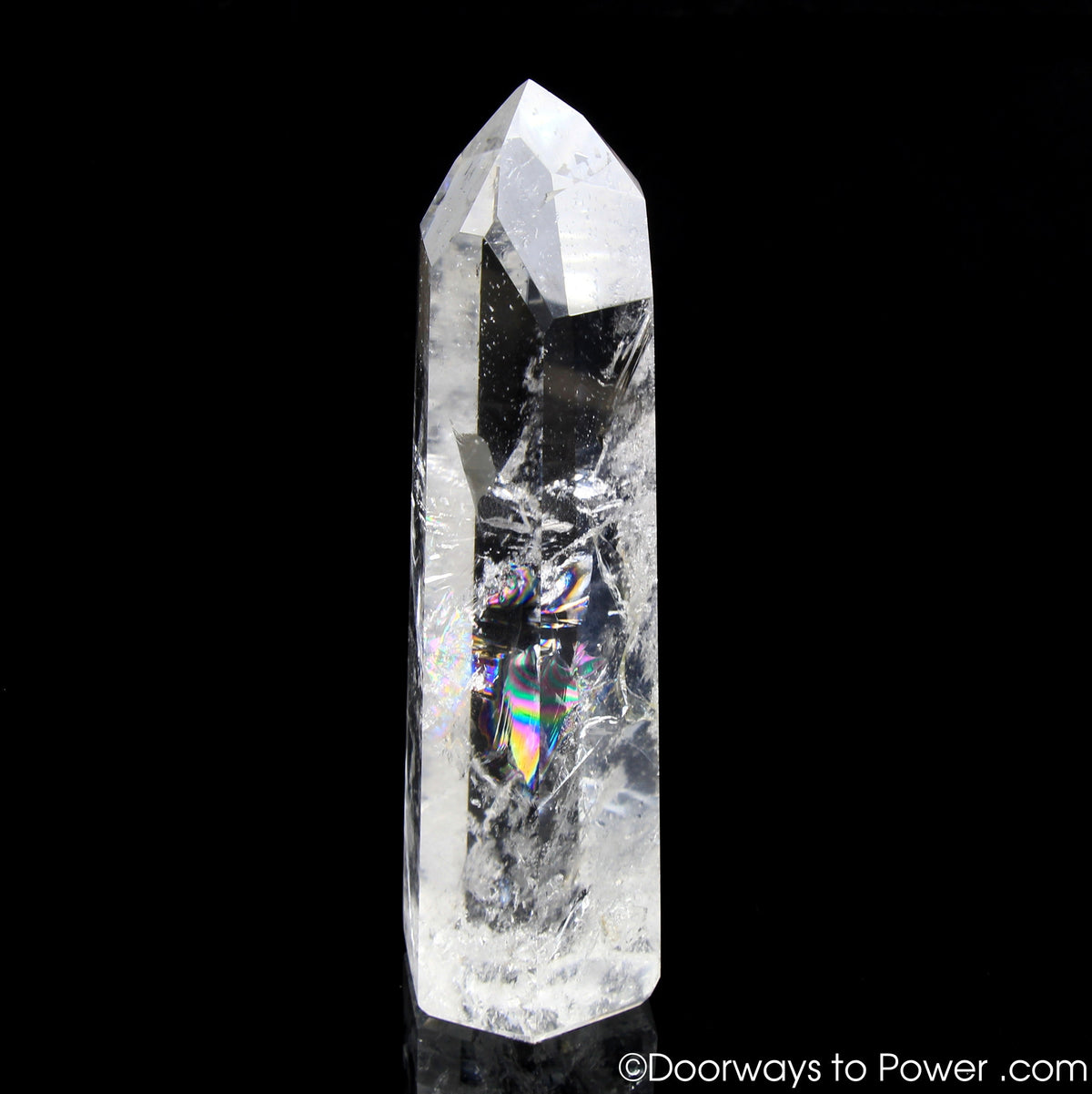 John of God Devic Temple Casa Crystal Point w/ Rainbows
