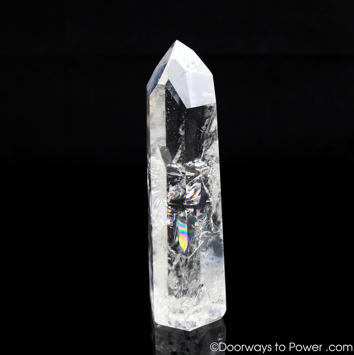 John of God Devic Temple Casa Crystal Point w/ Rainbows