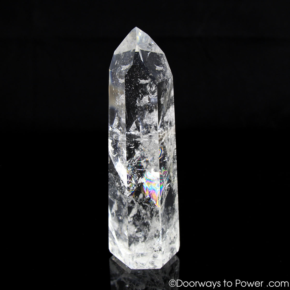 John of God Devic Temple Casa Crystal Point w/ Rainbows