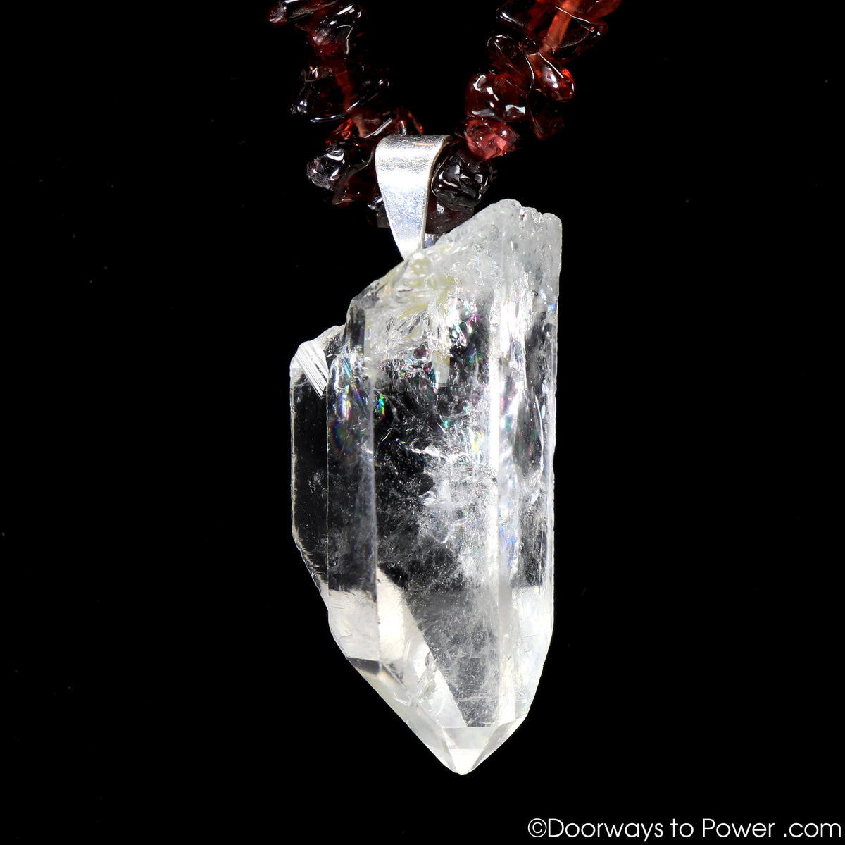 Beautiful John of God Blessed Chakra Twin Crystal Necklace