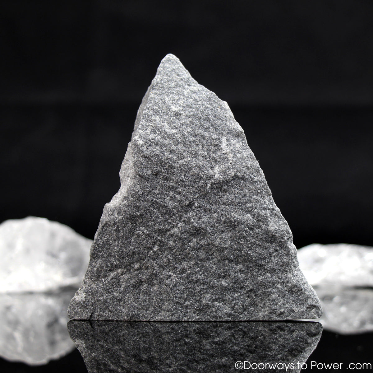 Black Azeztulite Crystal Altar Stone Azozeo Activated