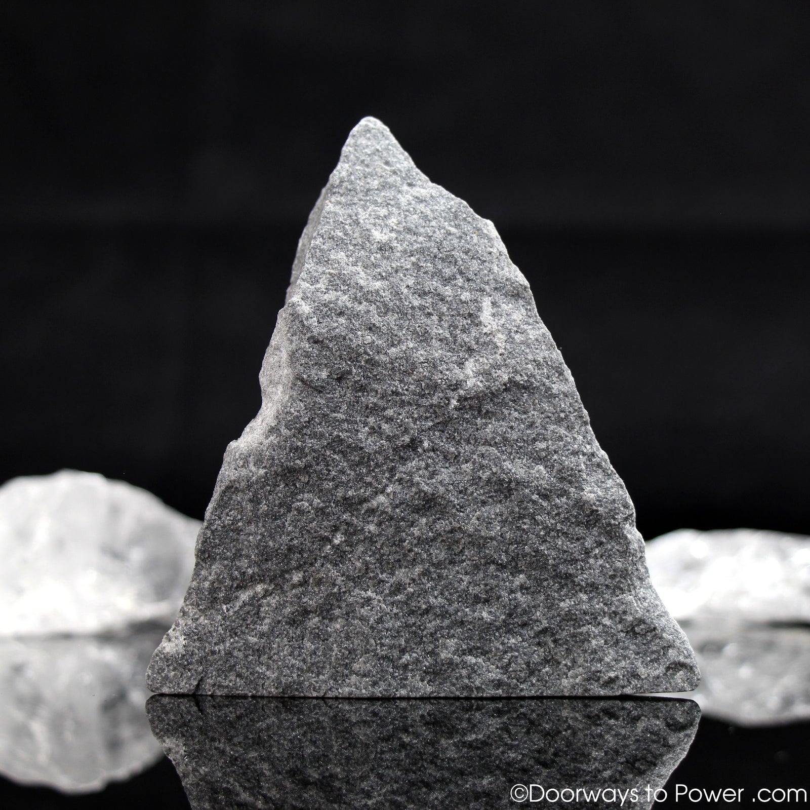 Black Azeztulite Crystal Altar Stone Azozeo Activated