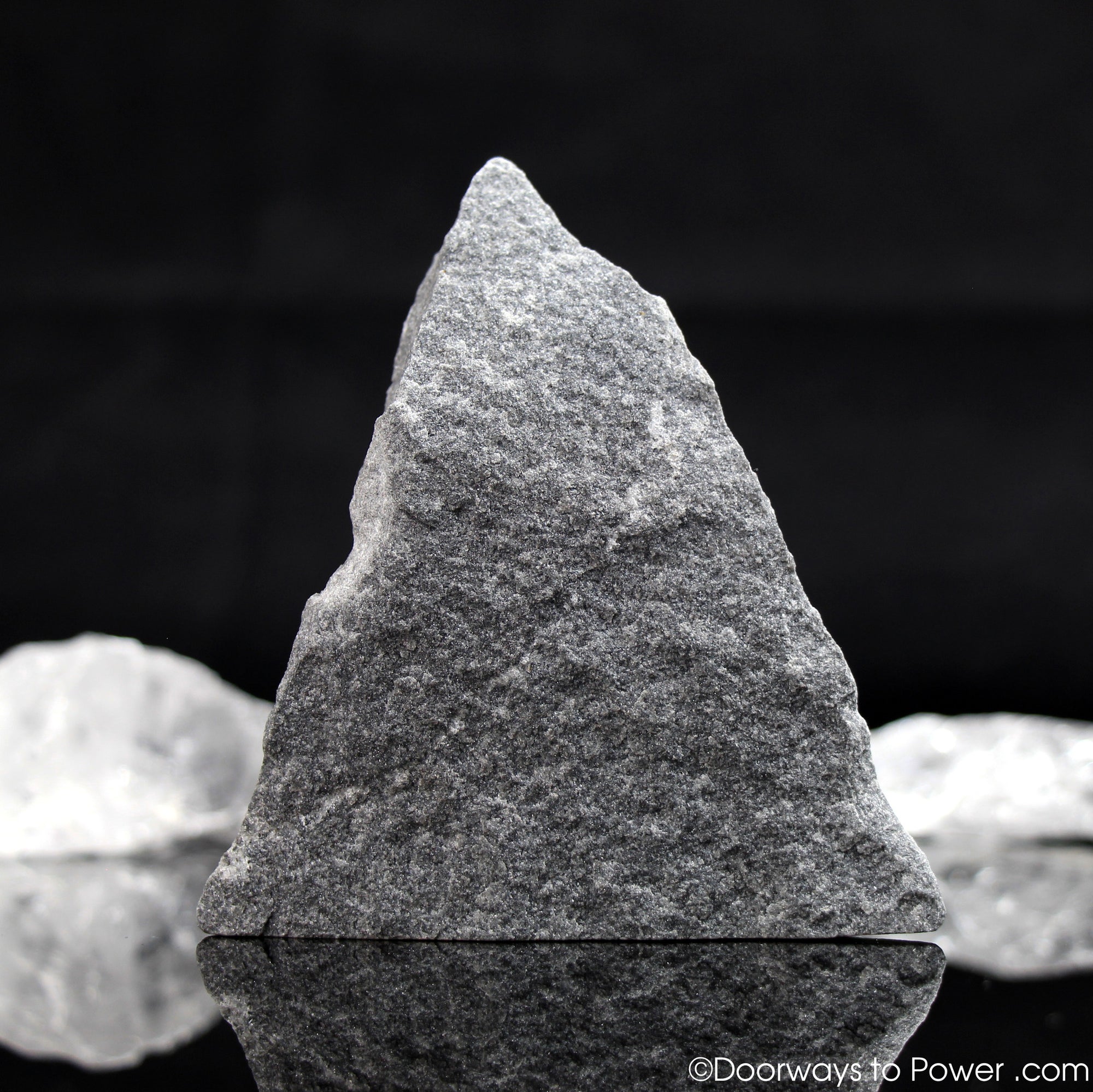 Black Azeztulite Crystal Altar Stone Azozeo Activated