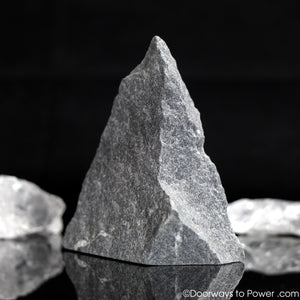 Black Azeztulite Crystal Altar Stone Azozeo Activated