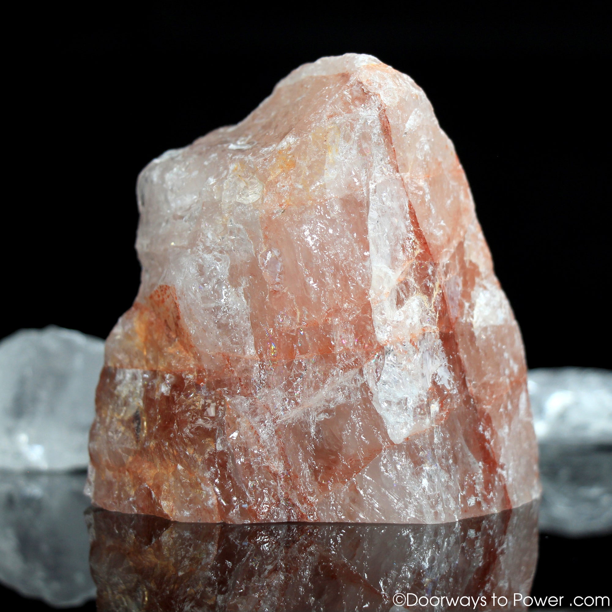 Pink Fire Azeztulite Crystal  Altar Stone 2.9" Azozeo Activated