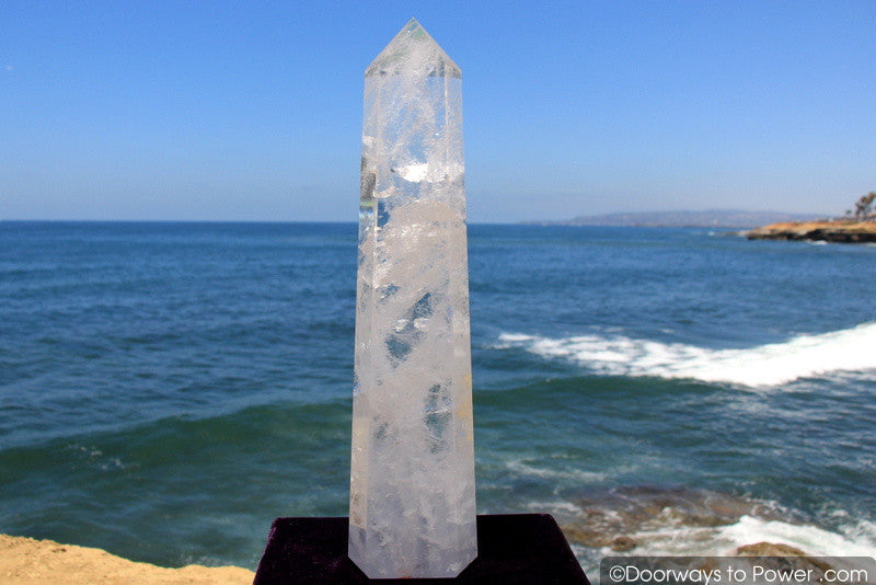 Exquisite 22" John of God Clear quartz Casa Healing Crystal Point 'Manifest Spirit' 20 lbs