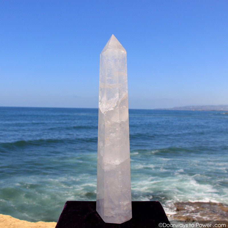 Exquisite 22" John of God Clear quartz Casa Healing Crystal Point 'Manifest Spirit' 20 lbs