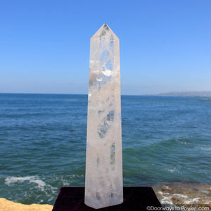 Exquisite 22" John of God Clear quartz Casa Healing Crystal Point 'Manifest Spirit' 20 lbs
