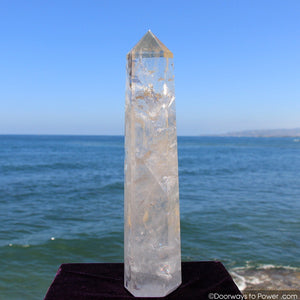 Rare 17.5" John of God Casa Manifest Spirit Healing Quartz Crystal  w/ Striking Rainbows