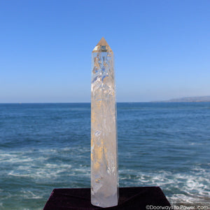 Rare 17.5" John of God Casa Manifest Spirit Healing Quartz Crystal  w/ Striking Rainbows
