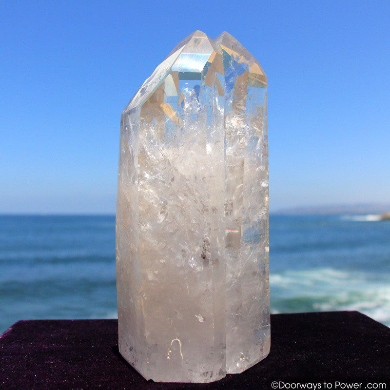 Rare 9.5" Lemurian Seed Tantric Twin Flame 'SACRED UNION' Pleiadian Starbrary Dow Crystal