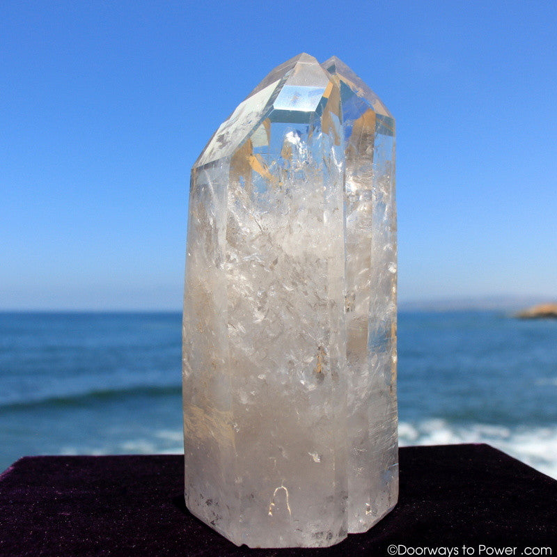 Rare 9.5" Lemurian Seed Tantric Twin Flame 'SACRED UNION' Pleiadian Starbrary Dow Crystal